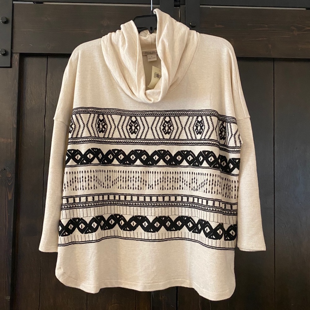 Size L Lucky Brand Lightweight Cowlneck Sweater